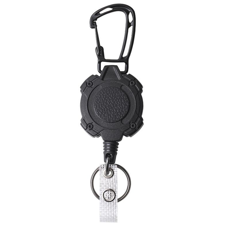 Neue strapazierfähige einziehbare Ausweishalter ID-Rolle Schlüsselanhänger Schnalle Schlüsselhalter Outdoor-Schlüsselkarten-Abdeckung Hülle Taschen