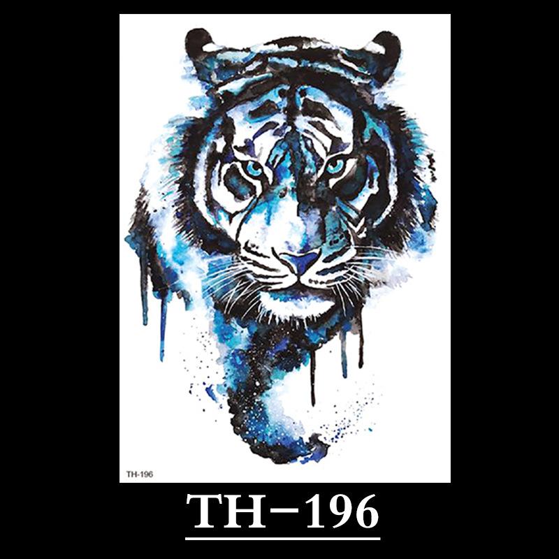 Animal Tattoo Sticker, Liger Tattoo Sticker, Half Arm Waterproof Tattoo Sticker, Large Picture Temporary Sticker Tattoo