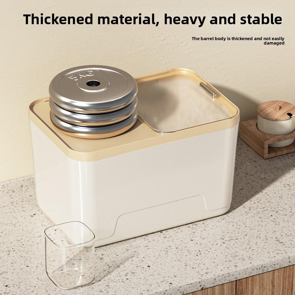 Plastic Sealed Jar Sliding Lid Rice Bucket New Grain Storage Bin  Kitchen Use