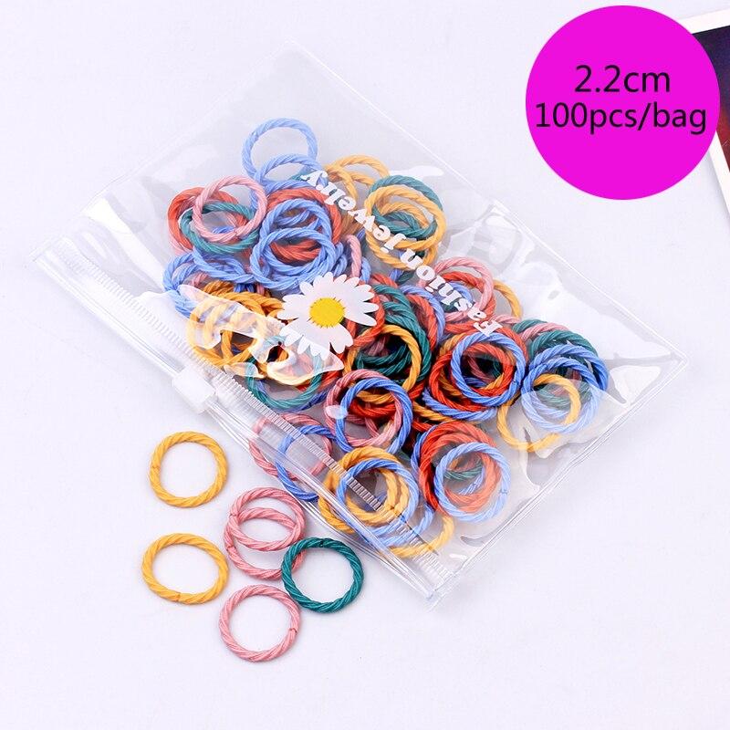 

100/200 шт. Резинки для волос эластичные скранчи резинки для волос веревка детские аксессуары для волос для девочек резинка держатель для хвостика резинки