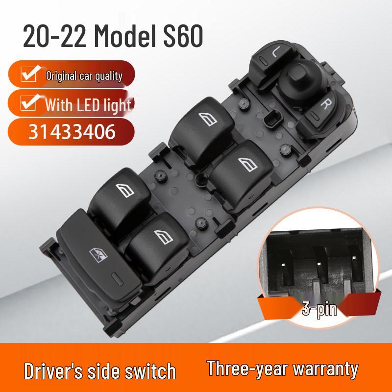 Compatible Power Window Switch for Volvo XC60, V60, S60, XC40, XC80, XC90