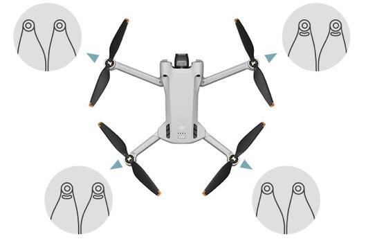 Propellers for DJI Mini 3 Pro / 4 Pro Drone - 16 Pieces 6030F Silver