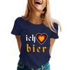 Fashion Casual Unisex Letter Print T-Shirt with Festival Graphic Design - Short Sleeve Round Neck Tee for Men and Women