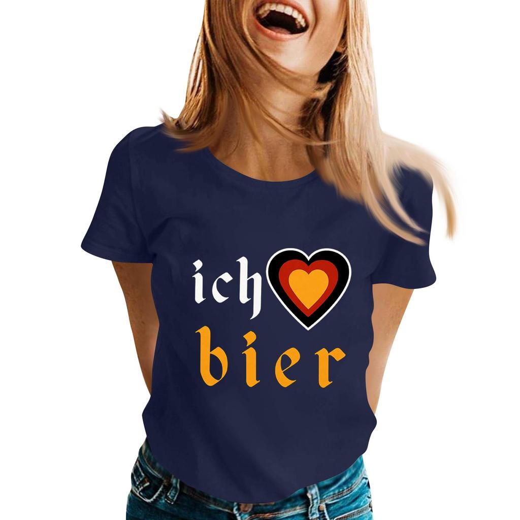 Fashion Casual Unisex Letter Print T-Shirt with Festival Graphic Design - Short Sleeve Round Neck Tee for Men and Women