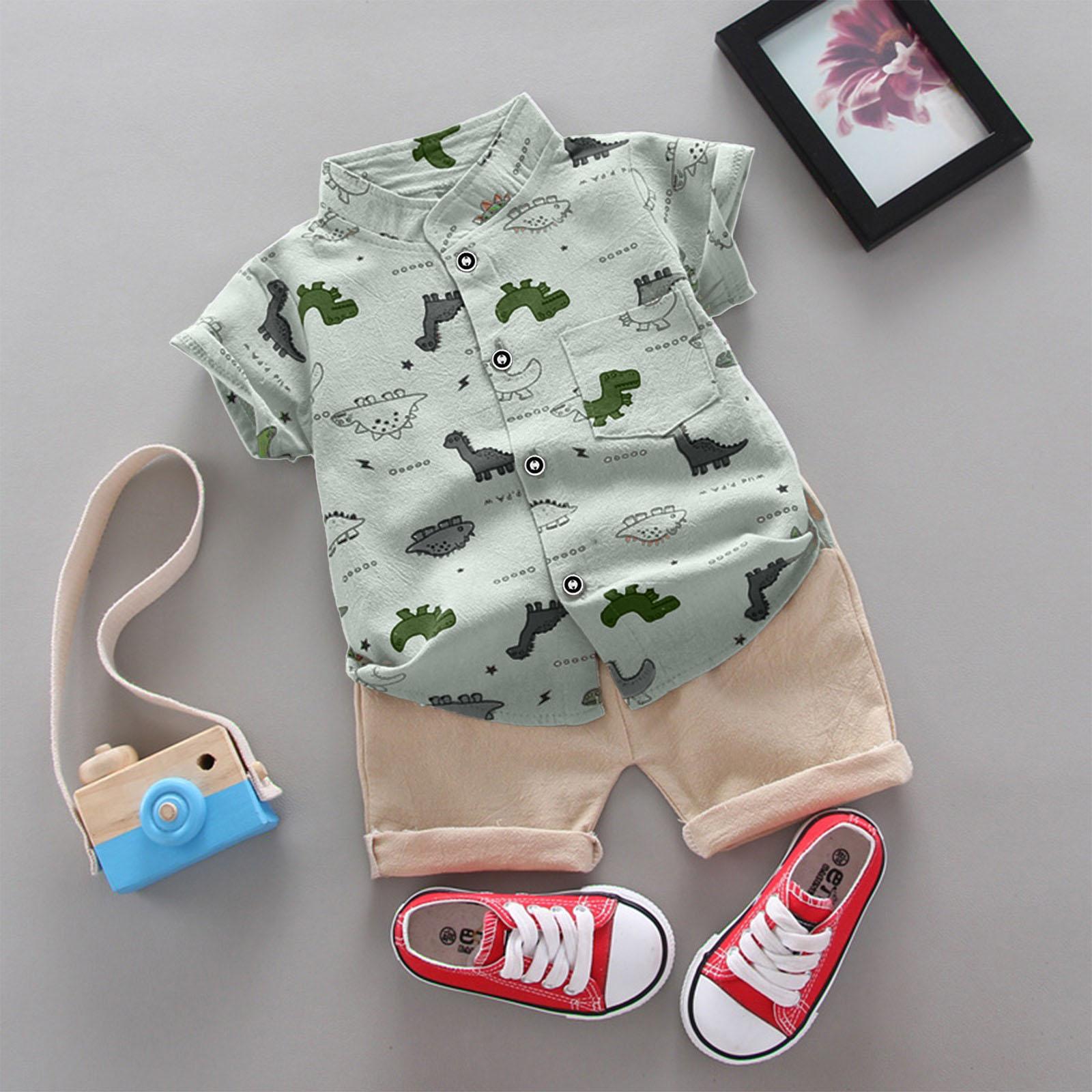Girls Floral Skirt Short Sleeve Dress Children s Clothing Casual Children s Skirt 100 светло-зеленый