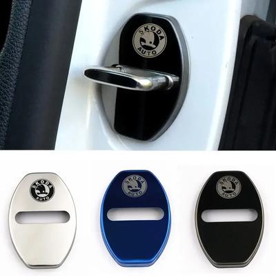 Auto Styling Auto Türschloss Abdeckungen Aufkleber Hülle für 2013-2018 Skoda Octavia Fabia Yeti Citigo Rapid A7 Auto Zubehör