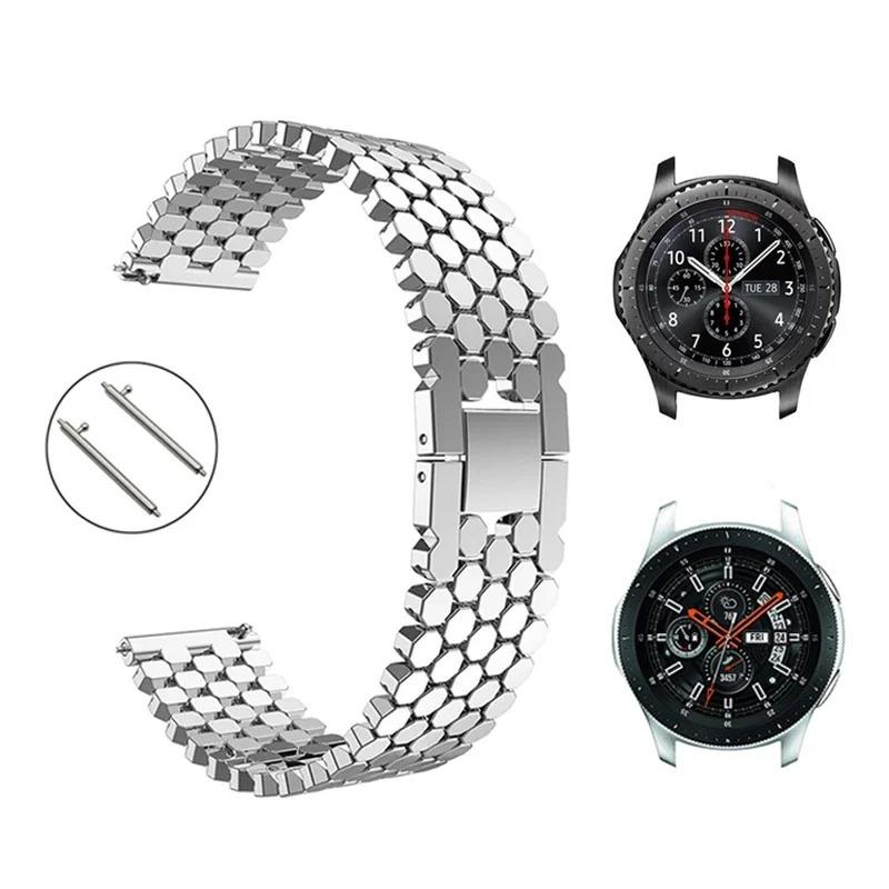 Luxury Stainless Steel Strap for Samsung Galaxy 6 5 4 44 40mm Classic 43mm 47mm 42 46mm Band Reticulate 5Pro 45mm Flake Bracelet