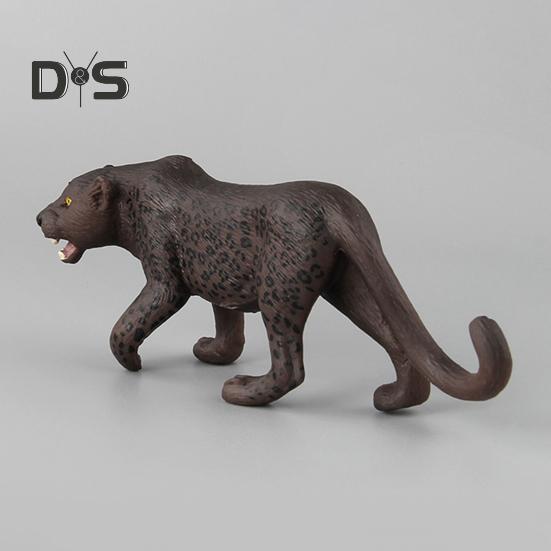 1/5Pcs PVC Leopard Model Realistic Roaring Walking Leopard Figurine Statue Sculpture Desktop Decoration Ornament Kids Educational Wild Animal Toy