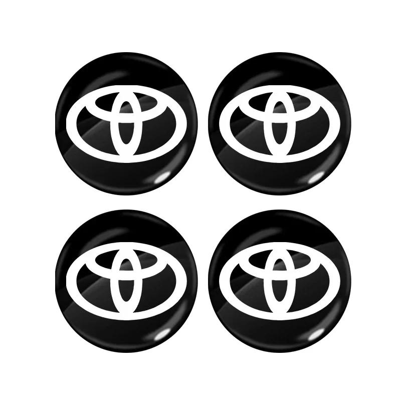 2/4/6Pcs Car Door Lock Keyhole Sticker Emblem Car Protective Sticker For Toyota TRD Racing Supra Corolla Parts Sport Yaris Grmn
