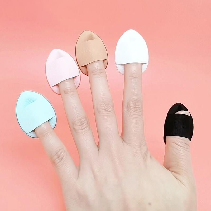 Mini Size Finger Puff Set Makeup Sponge Face Concealer Foundation Detail Puff Professional Cosmetic Cushion Puff Makeup Tool
