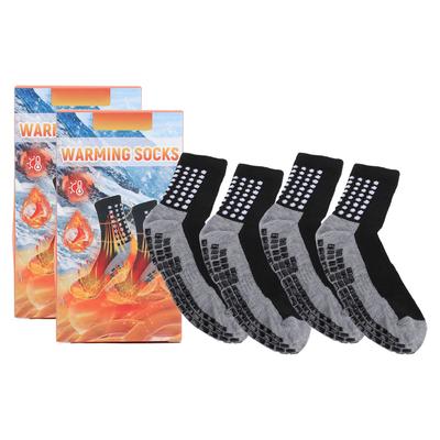 2 Pair Winter Warm Hiking Socks High Elasticity Prevent Slipping Breathable Soft Cold Weather Socks