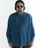 Buboom [Übergröße] Westside Denim-Hemd Blau