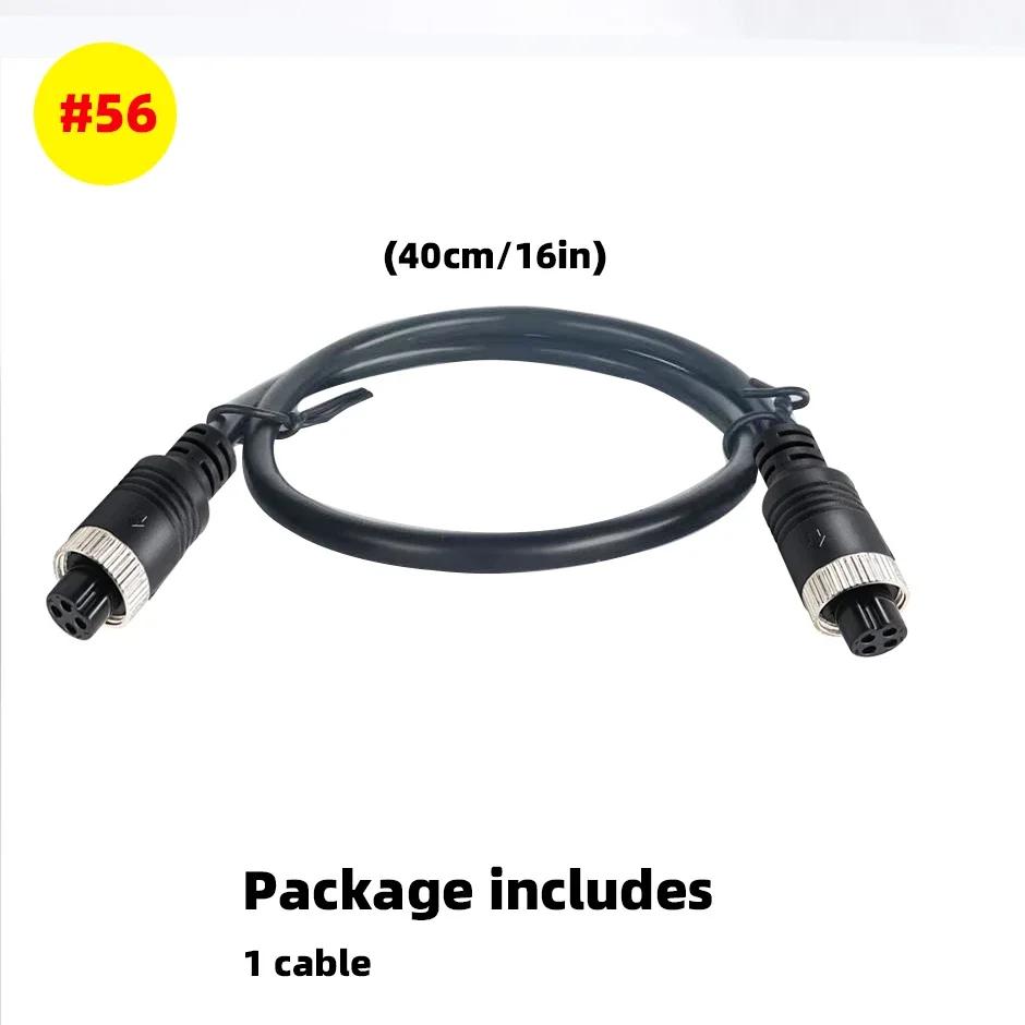 Cable Plug Adapter 4Pin Aviation Head Male/Female to RCA AV/Female DC Multiple Converter For Car Rear Backup Camera Monitor