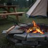 Lange Lagerfeuerzange Glut Hitzebeständiger Holzgreifer für Camper, Camping, Grillen,