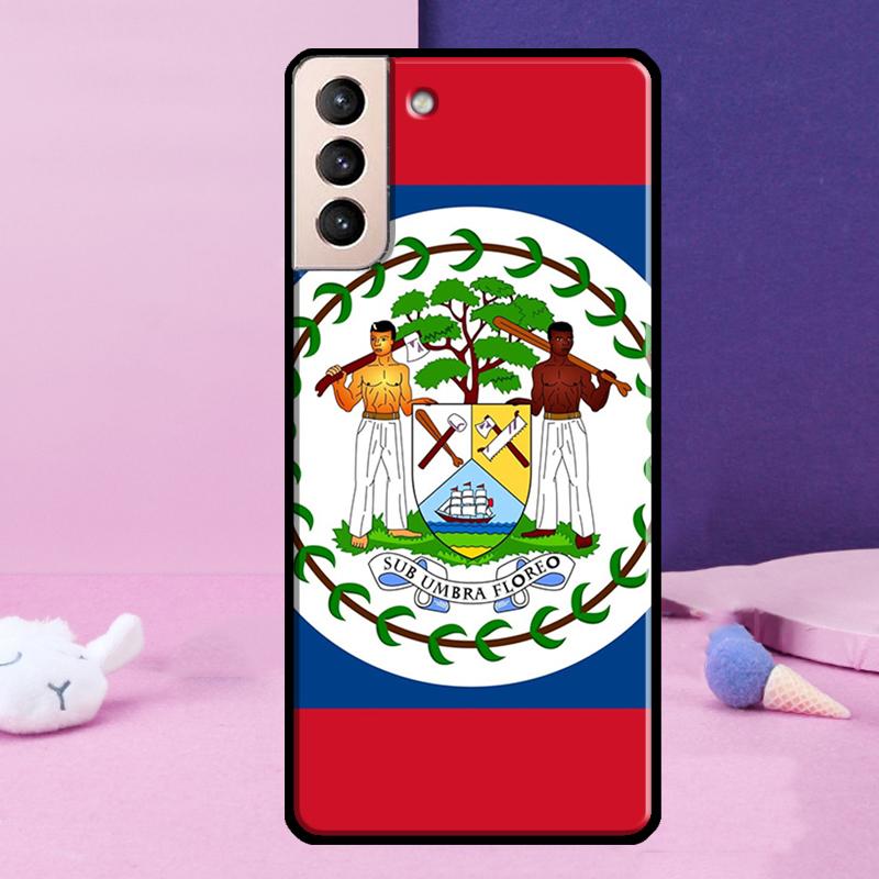 Belizean Flag Phone Case For Samsung Galaxy S25 Ultra S23 S20 S21 S22 S24 FE S9 S10 Plus S24 Ultra Cover