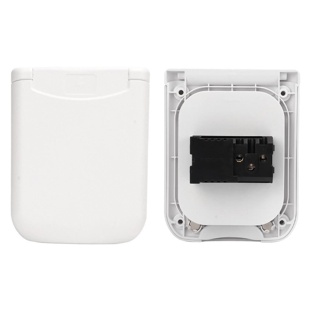 RV Power Outlet Box Multifunctional ABS Magnetic Cover IP44 Waterproof Outdoor Electrical Receptacle