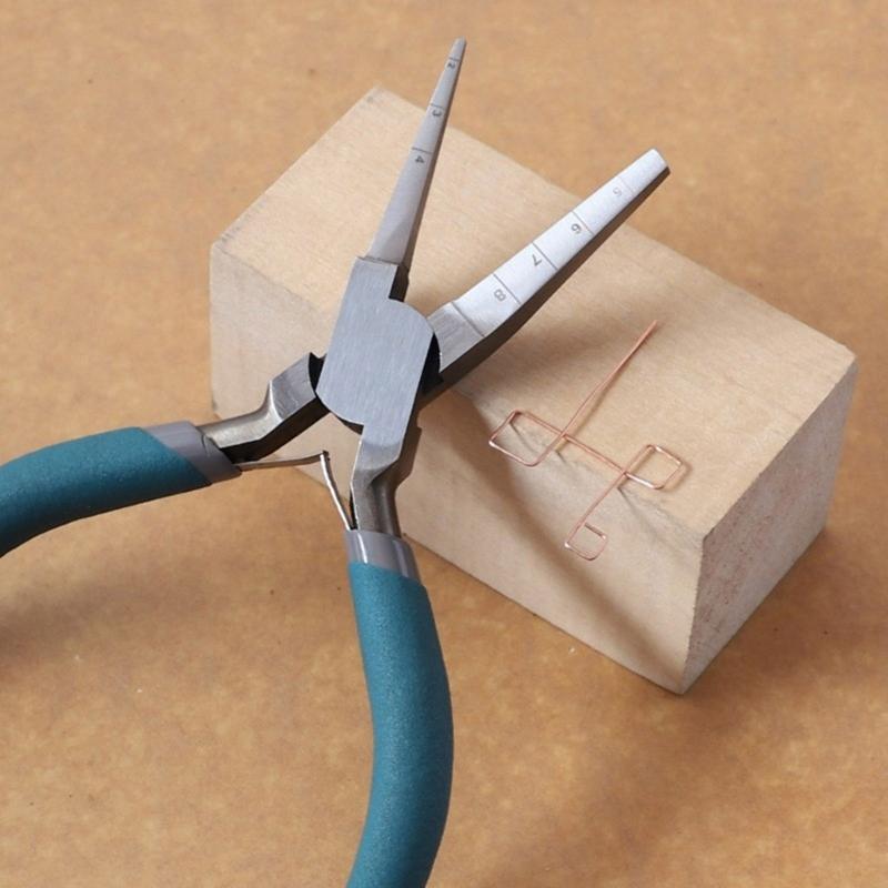 2Pcs Chain Nose Pliers Jewelry Crafting Pliers Steel Hand Tool Professional Jewelry Pliers Suitable for Crafting