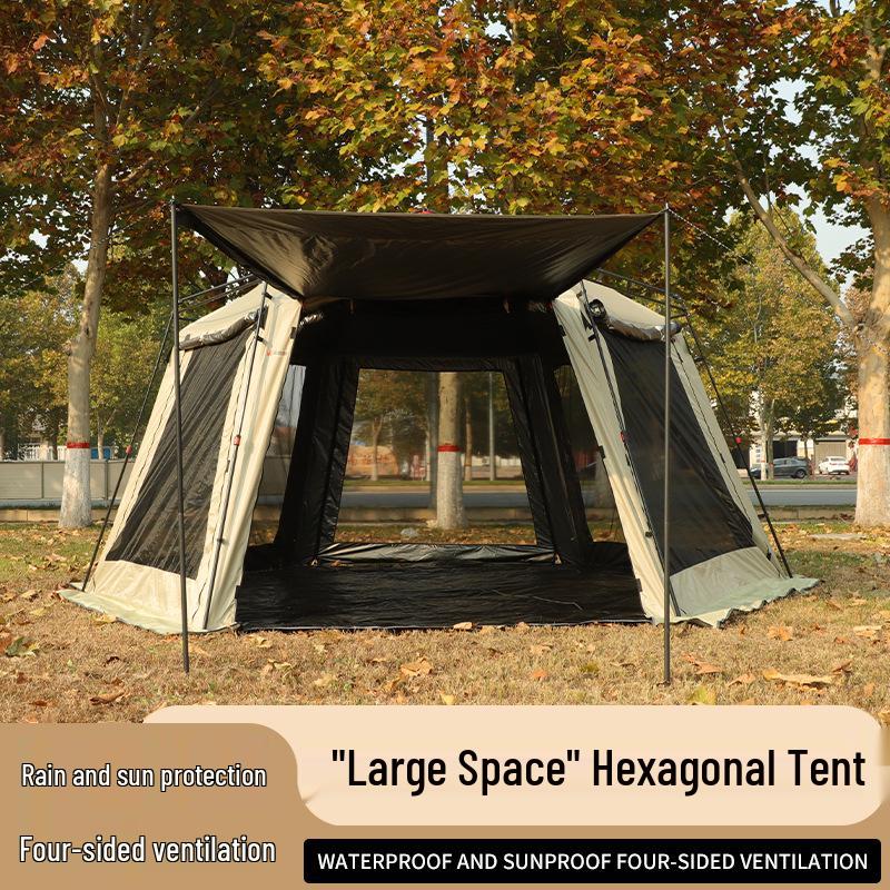 Portable 12m² Rain & Sunproof Wind-Resistant Floor-to-Ceiling Window Camping Equipment