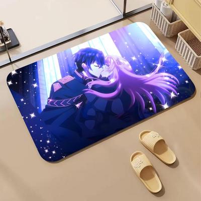 Anime 7-7th Time Loop Floor Mat Diatomite Bath Mat, Quick Dry Absorbent Non-Slip Door Mat