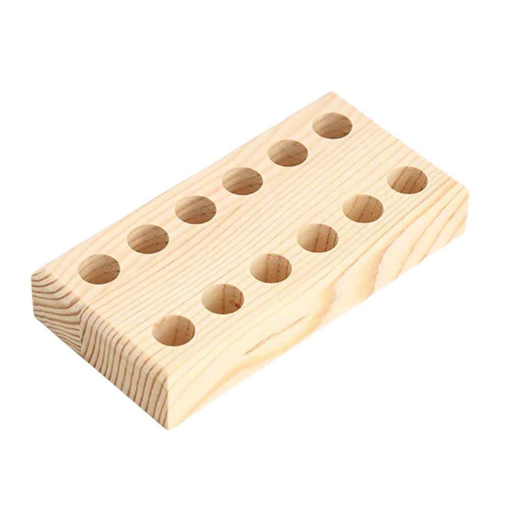 MultiSlot Tool Organizers For Pliers Wrenches Holder Rack 8/12/19Holes Thick Wood Stable Structure Rounded Edges