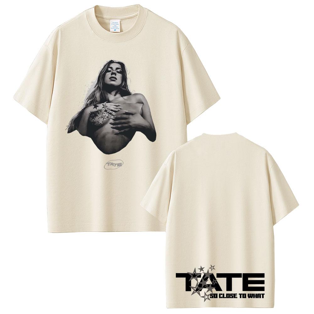Tate Mcrae Graphic Tshirts Music Album So Close To What Miss Possessive World Tour 2025 T Shirts Unisex Women Fashion Trend Tshirt