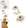 Trendy European American Alloy Eye Earrings Geometric Design For Women Fashion