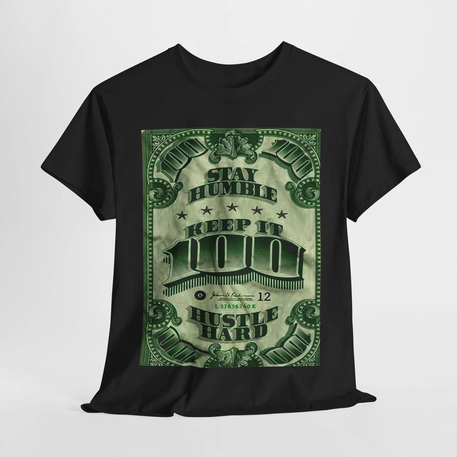 Stay Humble Heavy Cotton Tee, Motivational T-Shirt, Hustle Hard Apparel, Unisex M
