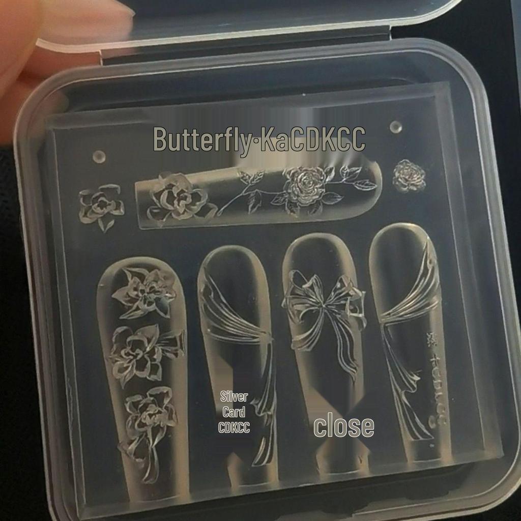 3D Silicone Mold for Wedding Nail Art Decor - High Transparency Tool