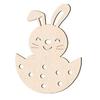 M-Modern-70PCS Unfinished Blank Wood Cutout Wooden Easter Bunny Shaped Wooden Easter DIY Wooden Craft For Easter Spring D