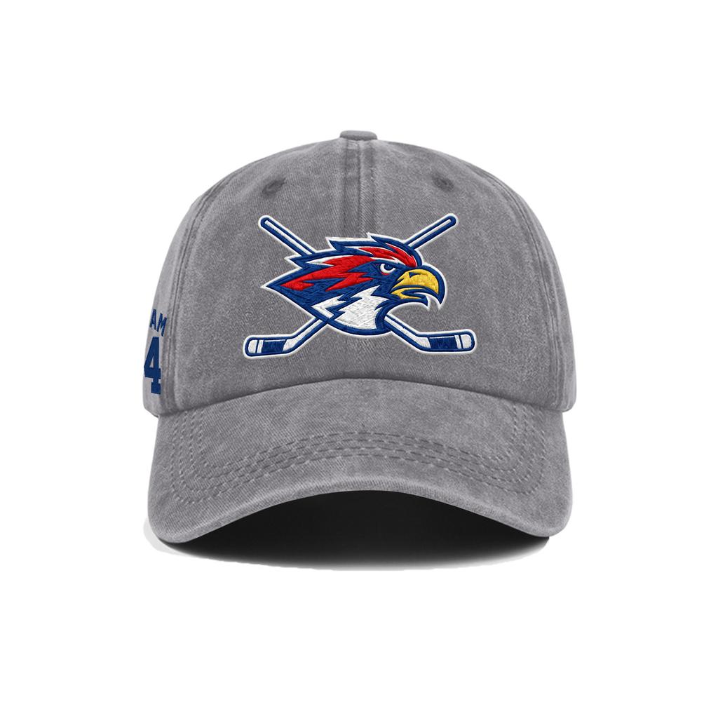 Washed Cotton Baseball Cap Soft Top Vintage Style Adjustable Back Closure Embroidered Logo Casual Outdoor Sports Hat for Daily Wear