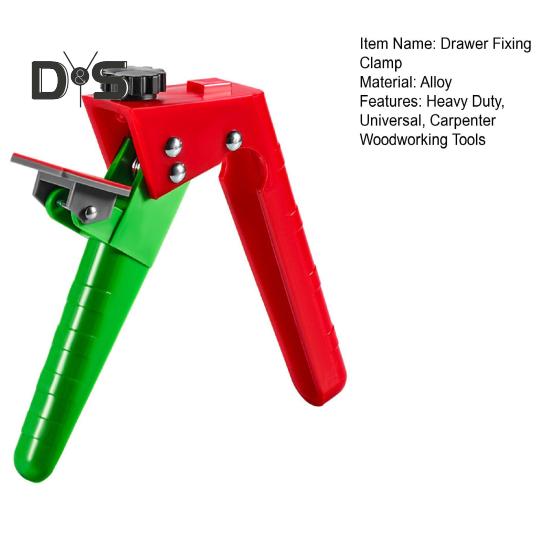 Adjustable Drawer Fixing Clamp Metal Drawer Front Installation Clip Heavy Duty Universal Cabinet Mounting Clamp Carpenter Woodworking Household Tools