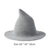 Vintage Halloween Witch Hat Woolen Long Point Hat for Women Halloween Party Hat Magical Hat Festival Party Cosplay Decoration