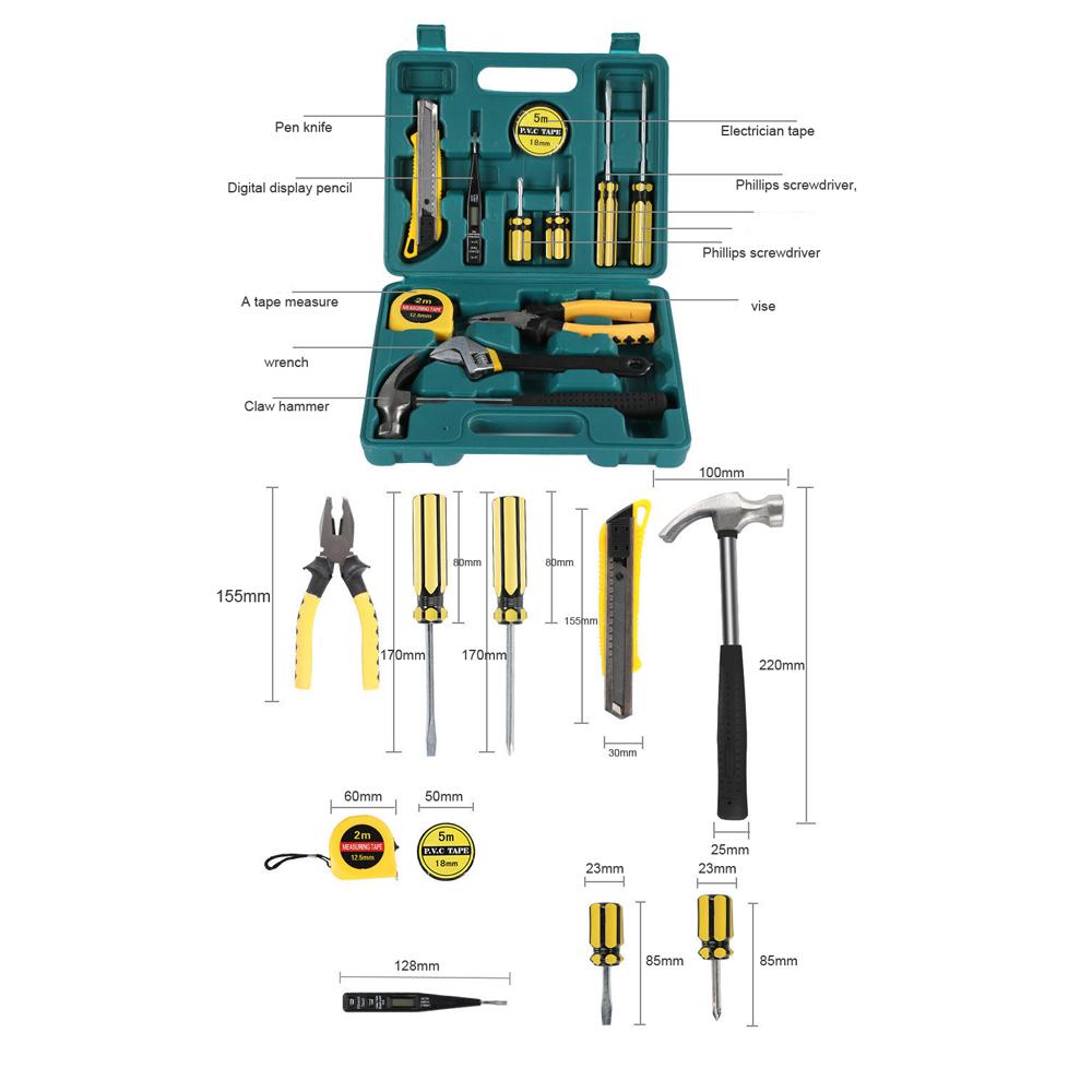 Utility Toolbox Multifunctional Screwdriver Tape Ruler Paper Cutter Set Practical Appliance Air