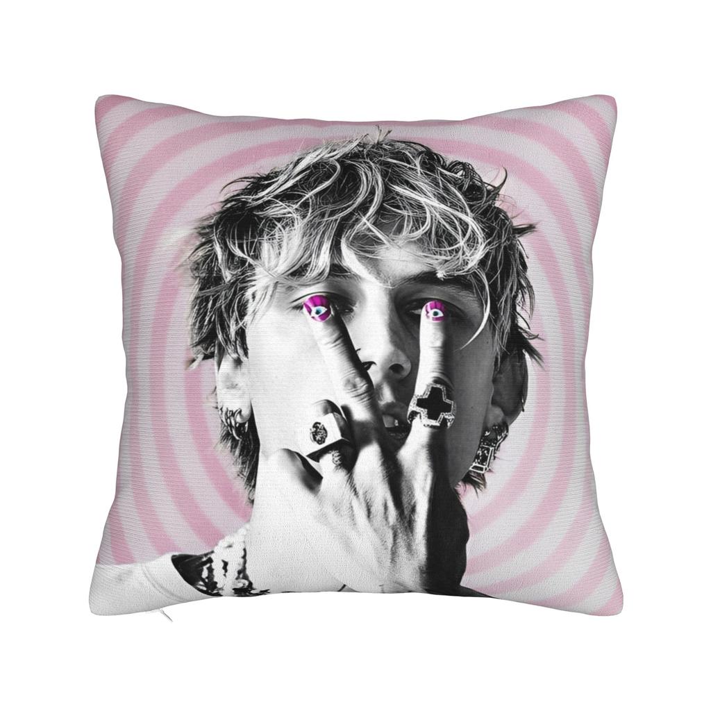 MGK povlak na polštář Polyesterový potah na polštář Dekorativní povlak na polštář s motivem Machine Gun Kelly Domácí Drop Shipping 4040cm