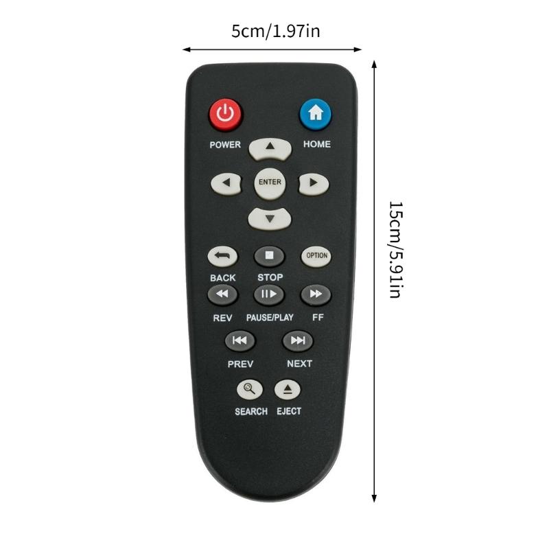 Universal Replacement Remote Control For TV Live Plus Media Player With Multifunction Button And LED Indicator