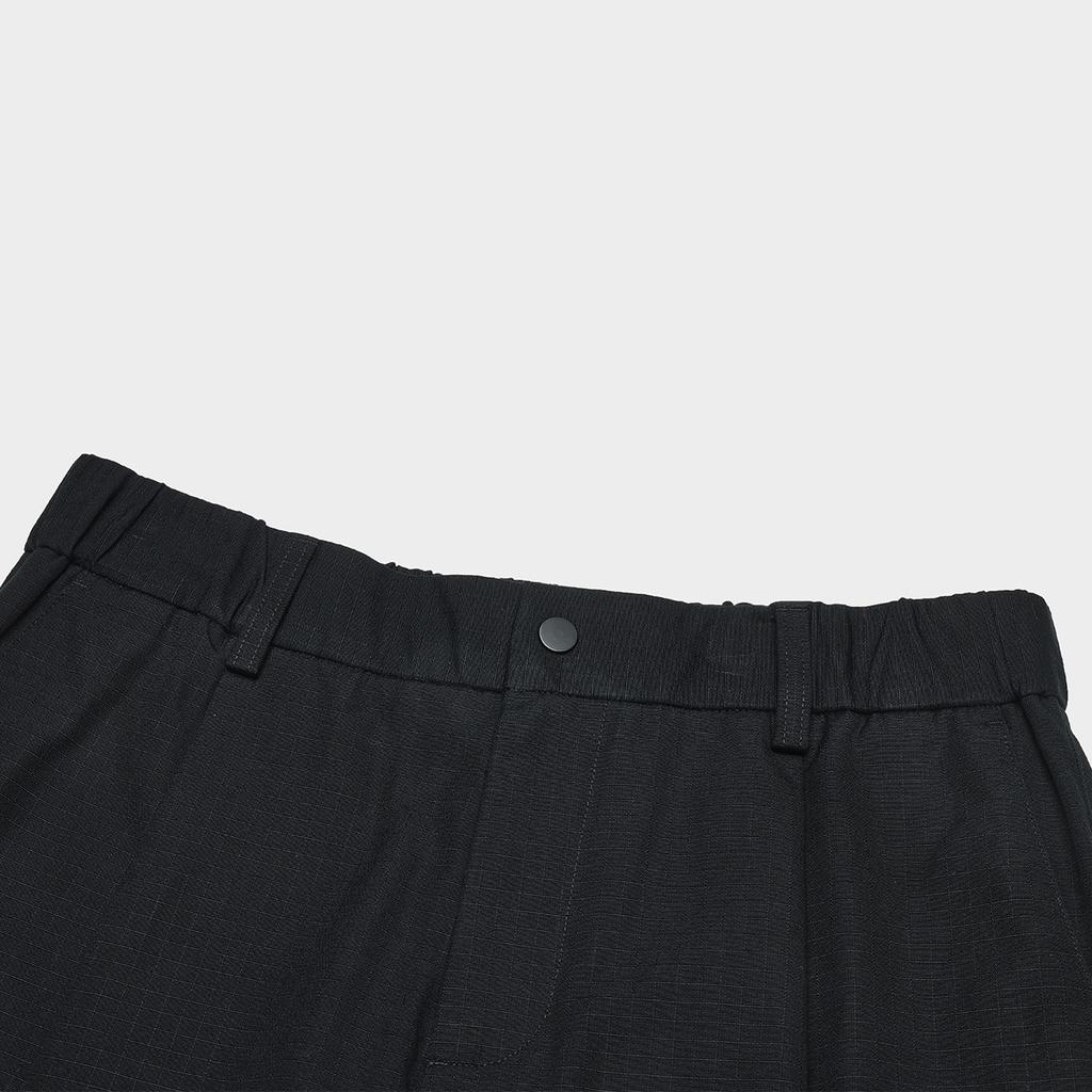 Fila Loose Fit Non-Stretch Zipper Design Mid-Rise Straight Leg Knit Sports Pants Men Pants Black F11M349807F-BK