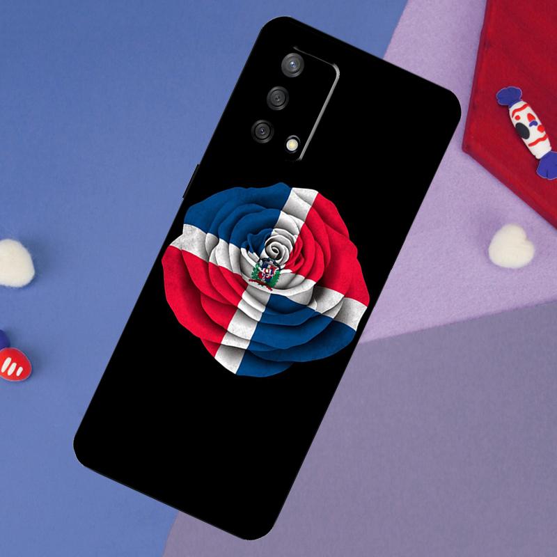 Dominican Republic Flag Case For OPPO A57S A54S A96 A76 A16 A5 A9 A53 A15 A17 A18 A58 A78 A98 A52 A72 A54 A74 A94