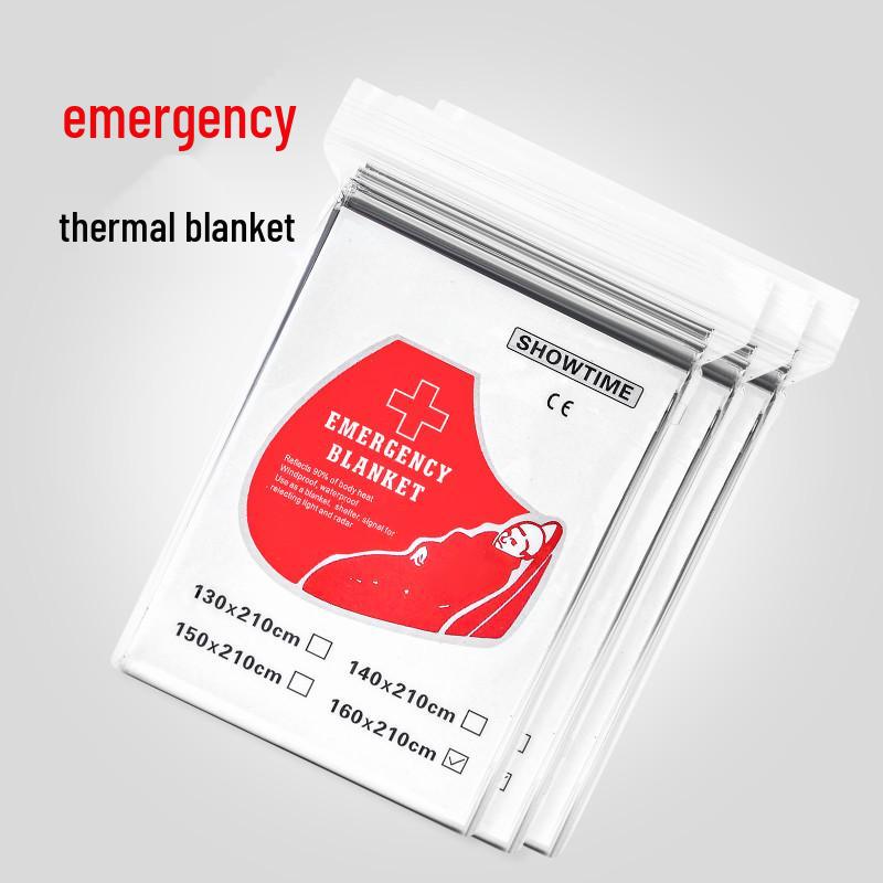 Thickened & Enlarged Disposable Outdoor Emergency Blanket for Survival & Cold Protection
