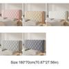 Solid Color Bed Head Cover All-inclusive Bed Head Dust Protector Velvet Headboard Cover  Hotel