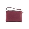 New COACH Corner Zip Leather Clutch Wrist Bag Mini Women's Cherry Red CF547-IMBCY