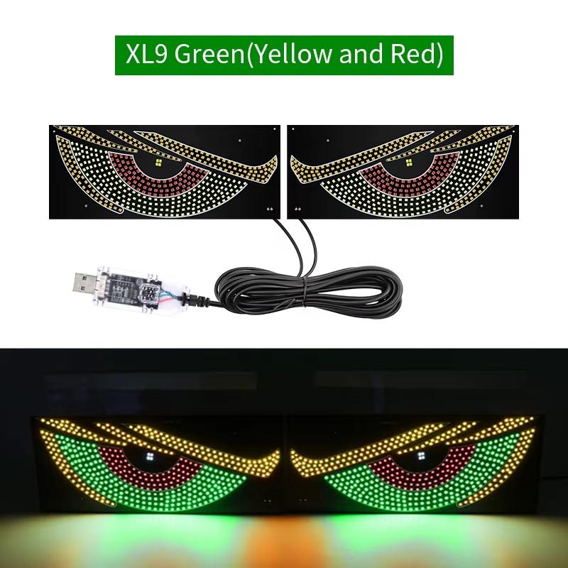 Car Devil Eyes Light Led Soft Screen DIY Colorful Car Windshield Dynamic LED Smart Phone App Control Flexible Matrix Screen