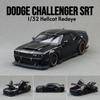 1/32 Scale Dodge Challenger SRT Hellcat Toy Car for Children Super Sport Model Diecast Vehicle Miniature Sound & Light Collection Gift