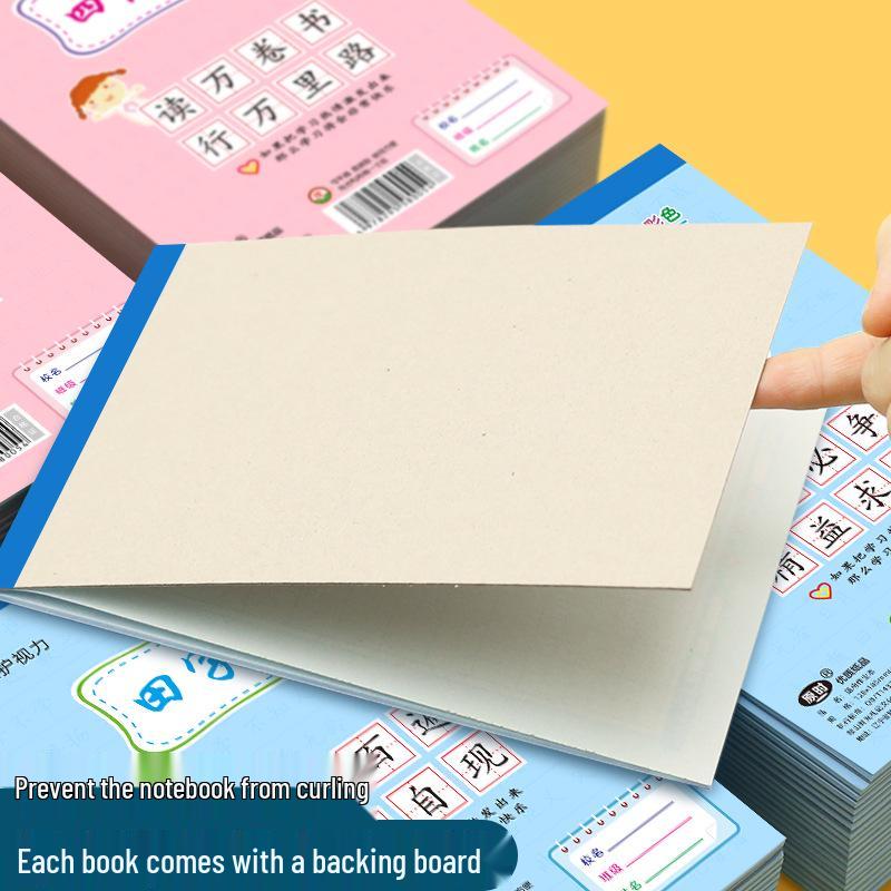 32K Blue & Pink Vertical Flip Homework Notebook with Cover for Primary School & Kindergarten | Free Shipping