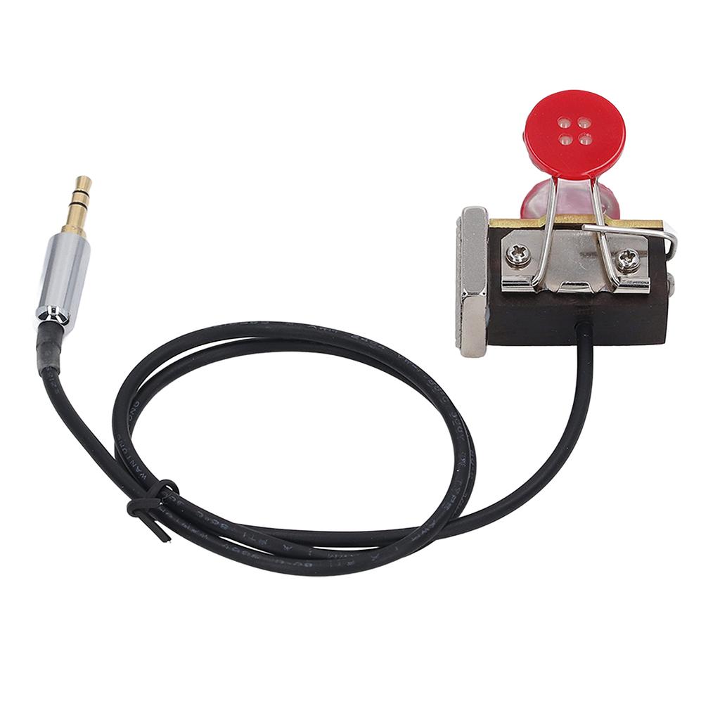 CW Morse Code Key Automatic Brass Resin Mini Portable Morse Telegraph Key for Industry