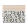 Dior 30 Montaigne Freesia Classic Logo Cotton And Calfskin Card Holder Women Card Holder Blue S2152UDFF-M925