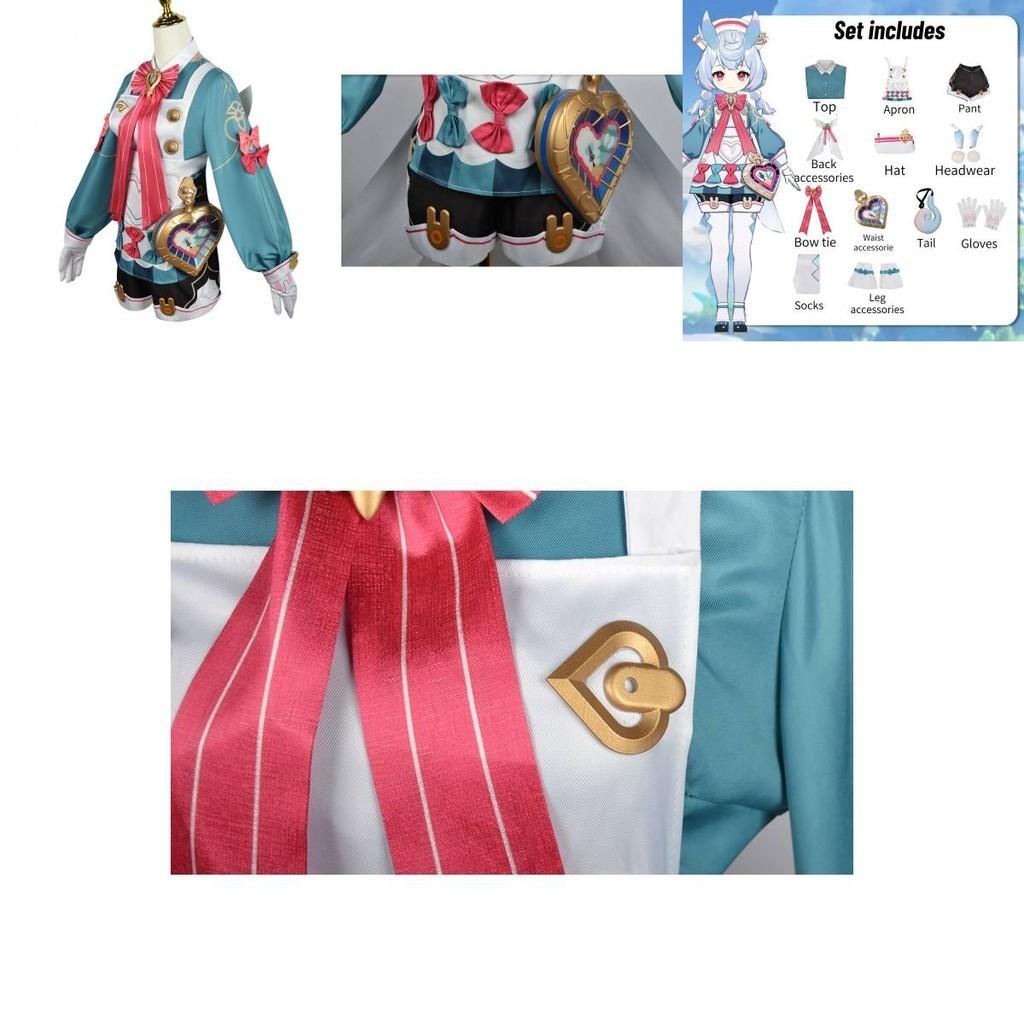 Original Sin- Higewen Cosplay Anime Game Costume Set Soft Fabric 2023 Summer Xs-xxxl