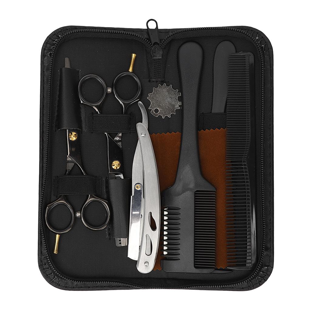Haarschneidescheren Set Haarschnittscheren Kamm Friseurscheren Werkzeugsatz für Zuhause Salon