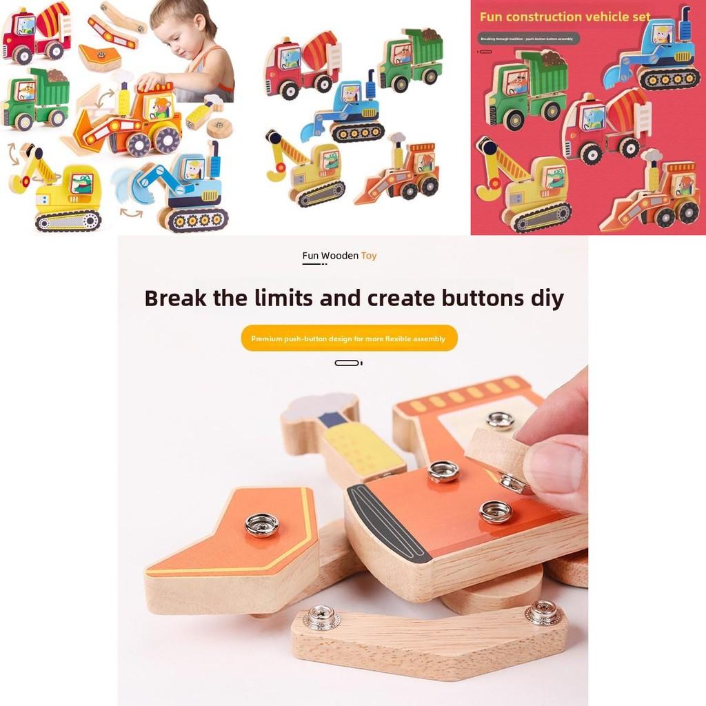 Wooden Childrens Educational Puzzle With Cartoon Vehicles For Early Learning And Cognitive Development