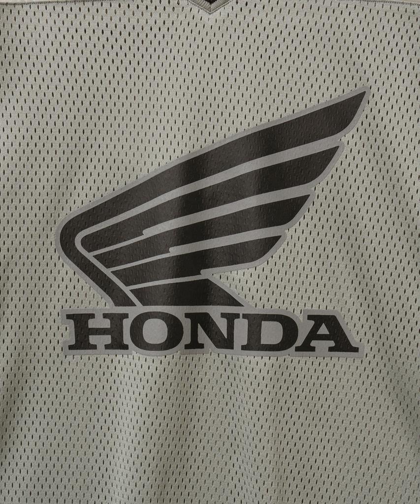 PHYPS MOTORCYCLE Original Wing Logo Mesh Long Sleeve Gray