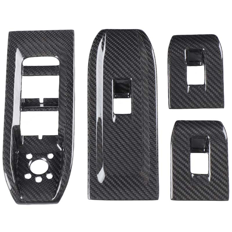 

Real carbon fiber For Lamborghini URUS 2018-2026 Car Window Glass Lifting Button Decorative frame Car Interior Accessories